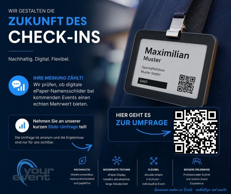 Digitale ePaper-Namensschilder – Zukunft des Check-ins